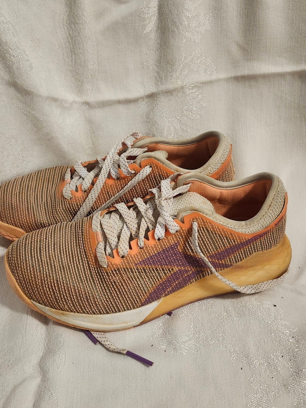 Reebok Running Sneakers in Orange and Purple